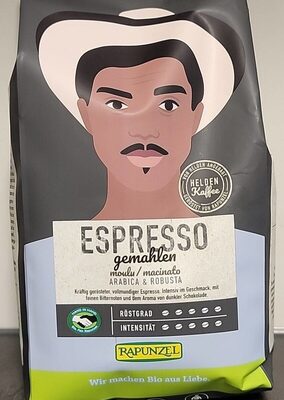 Espresso gemahlen (Arabica & Robusta) front packaging
