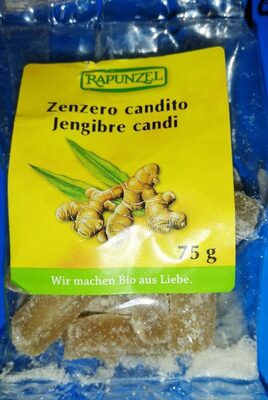 Zenzero candito jenjibre candi front packaging