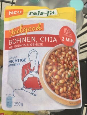 Reis-Fit Feel good Bohnen, Chia