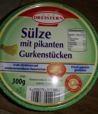 Sülze mit pikanten Gurkenstücken front packaging
