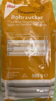 Brauner Rohrzucker front packaging