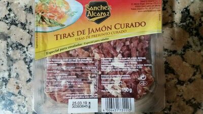 Tiras de jamon curado