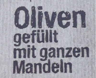Oliven mit ganzen Mandeln