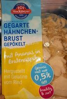 Gegarte Hähnchenbrust gepökelt mit Ananas in Bratenaspik