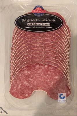 Baguette-Salami mit Edelschimmel front packaging