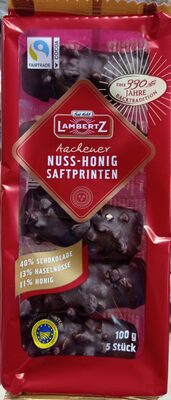 Aachener Nuss-Honig Saftprinten front packaging