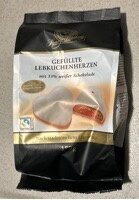 Lebkuchen Herzen mit weißer Schokolade
