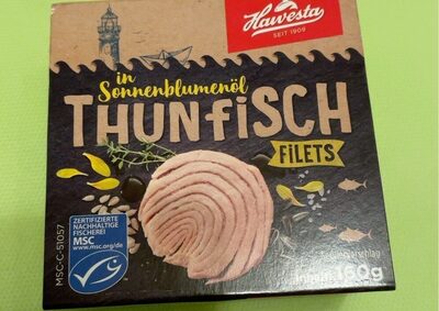 Thunfischfilets in Sonnenblumenöl