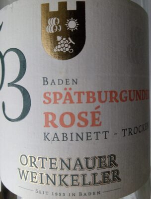 53 Baden Spätburgunder Rosé Kabinett trocken