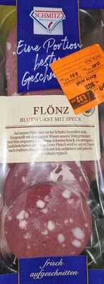 Flönz (Blutwurst mit Speck)