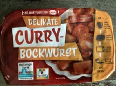 Delikate Curry-Bockwurst front packaging