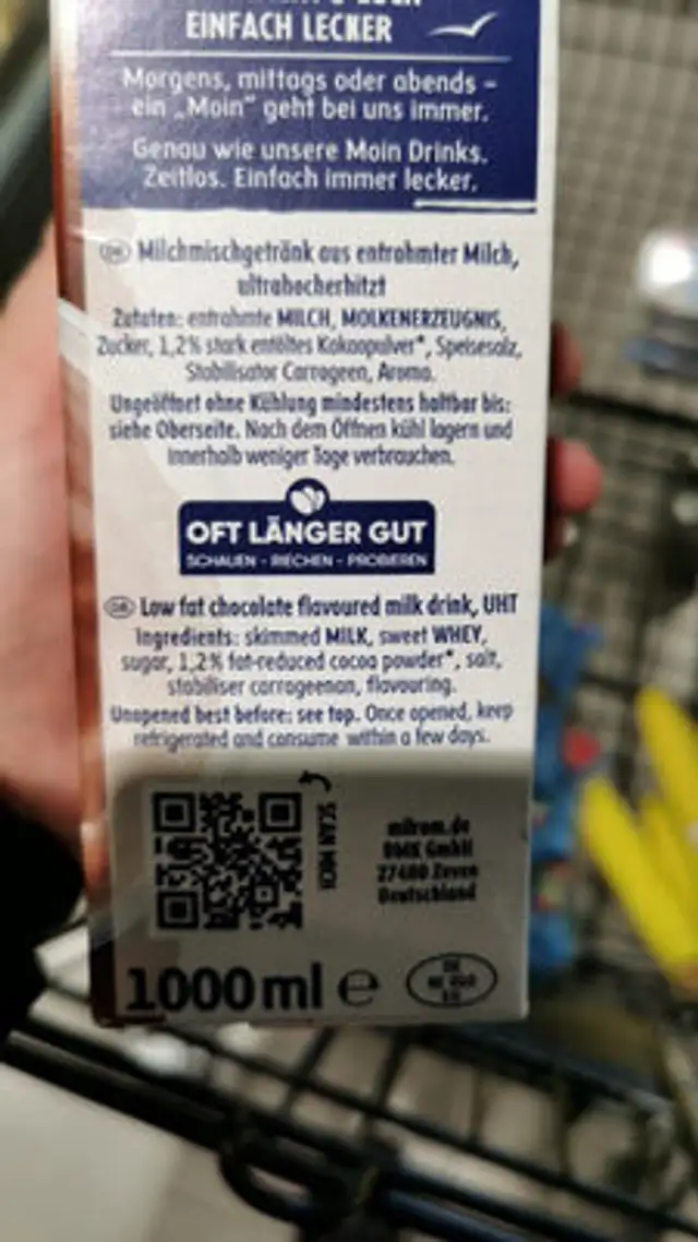 Unknown ingredients label