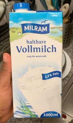 Haltbare Vollmilch front packaging