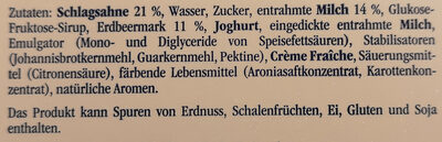 Eiscreme landliebe ingredients label
