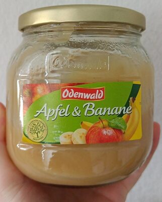 Apfel-Bananenmus front packaging