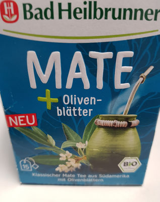 MATE + Oliven-blätter front packaging