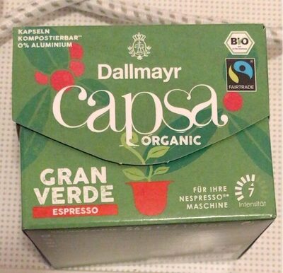 Capsa Organic front packaging
