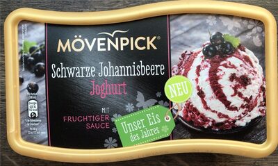 Schwarze Johannisbeere Eis mit Joghurt