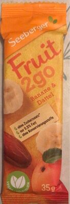 Seeberger Fruchtriegel Banane-dattel front packaging
