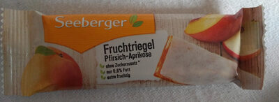 Seeberger Fruchtriegel Pfirsich-aprikose front packaging