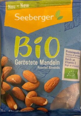 Bio geröstete Mandeln front packaging