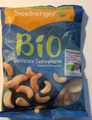Bio geröstete Cashewkerne front packaging