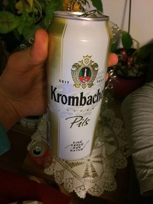Krombacher Pils front packaging