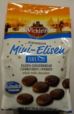 Nürnberger Mini-Elisen Bruch mit Vollmilch-Schokolade front packaging