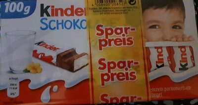 Kinder Schokolade Spar Preis