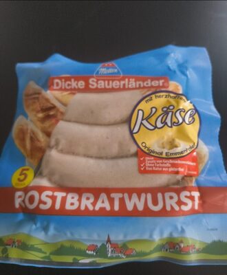 Rostbratwurst Käse