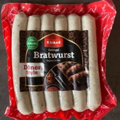 Geflügel Bratwurst Döner Style front packaging