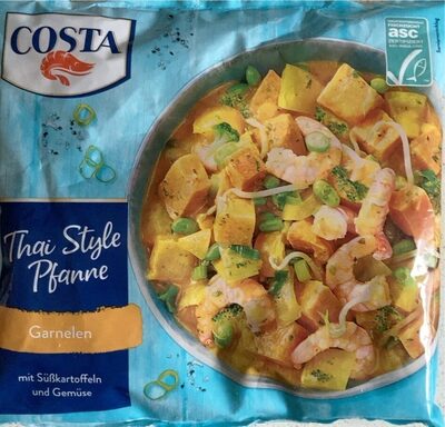 Thai Style Pfanne Garnelen