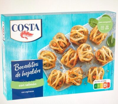 Bocaditos de hojaldre con salmon