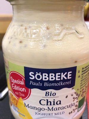 Yoghourt chia mangue front packaging