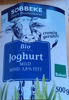 Bio Joghurt mild 3,8% Fett front packaging