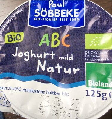 Joghurt natur front packaging