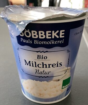 Bio Milchreis Natur front packaging