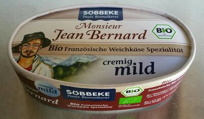 Monsieur Jean Bernard Bio Französische Weichkäse Spezialität front packaging