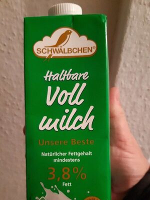 Vollmilch mindestens 3,8% Fett