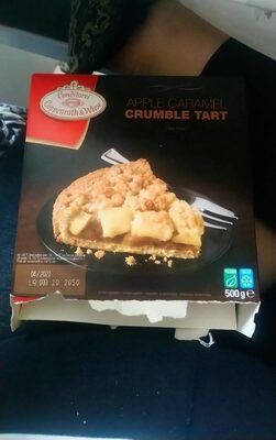 Apple Caramel crumble tart front packaging