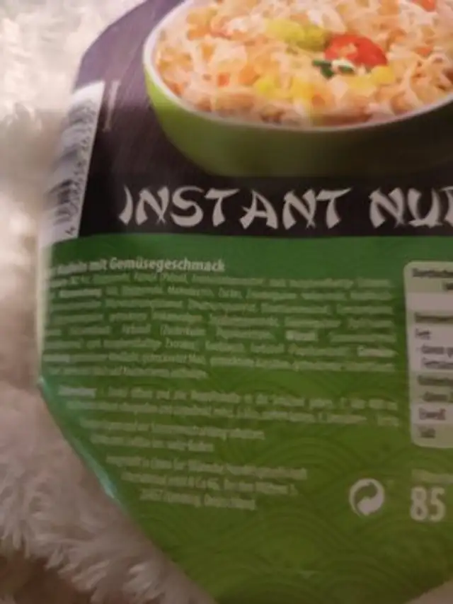 Unknown ingredients label