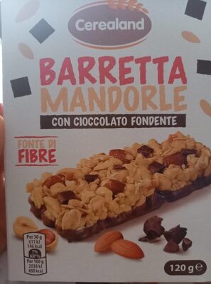 Barretta mandorle con cioccolato fondente