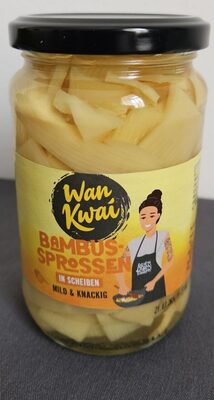 Bambussprossen in Scheiben