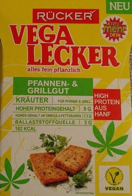 Vega Lecker Pfannen- und Grillgut front packaging