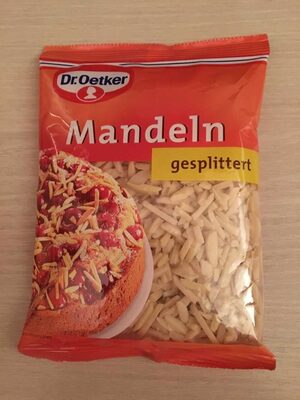 Mandeln gestiftet front packaging
