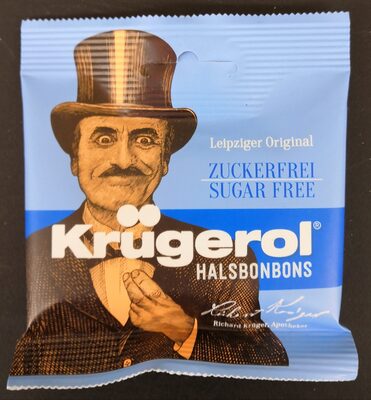 Krügerol Halsbonbons zuckerfrei front packaging