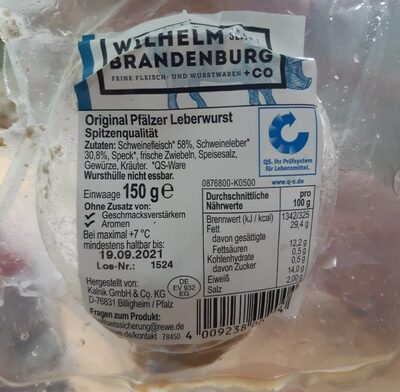 Original Pfälzer Leberwurst