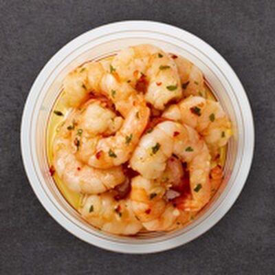 Garnelen, geschält und gekocht in Chilli