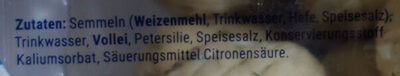 Semmel Knödelinos ingredients label