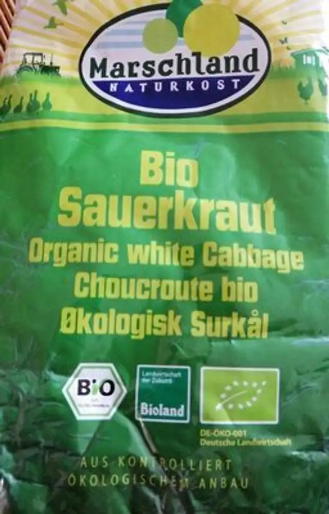 Bio Sauerkraut front packaging